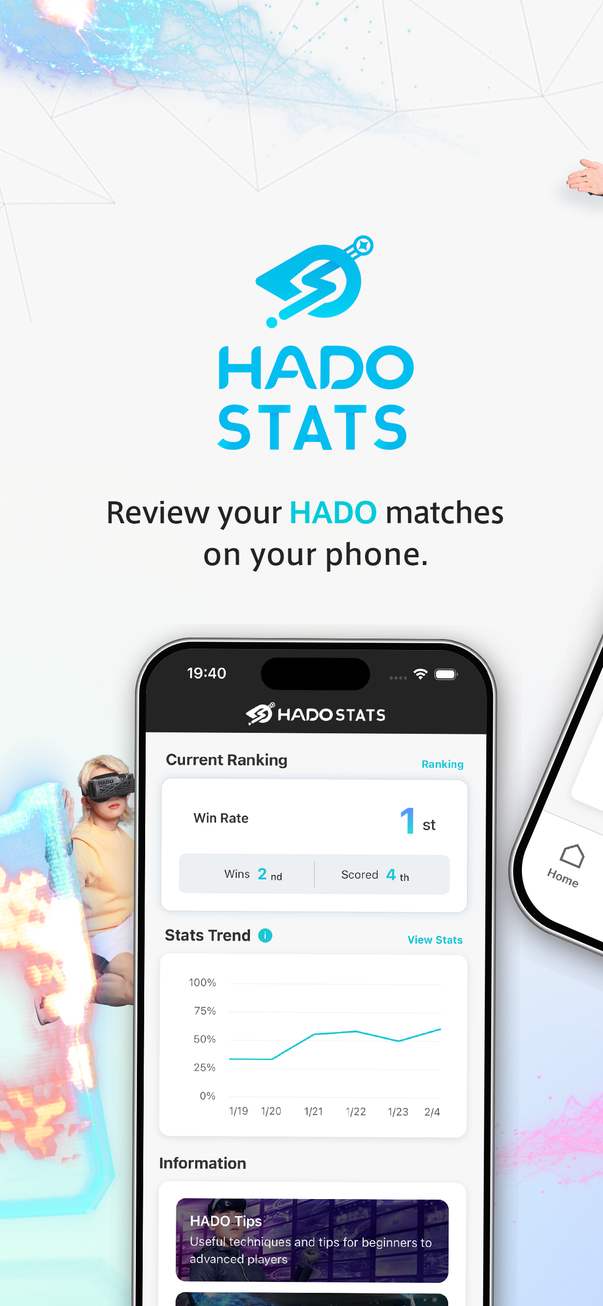 HADO Stats app screen
