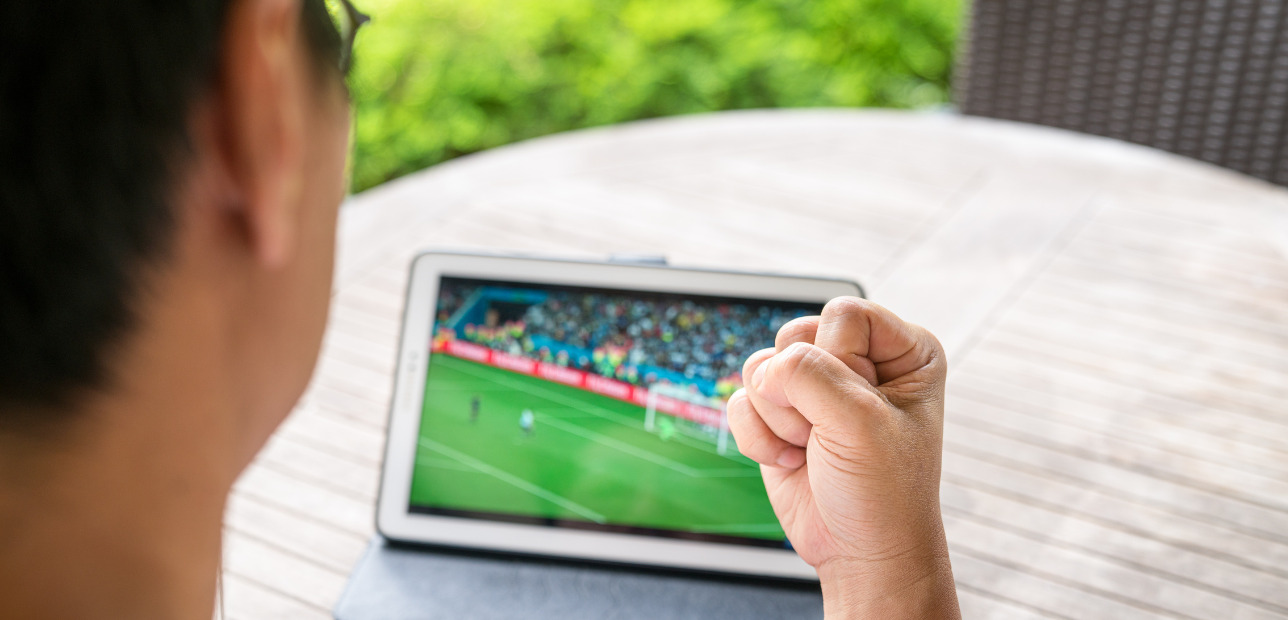 Fans engaging with live sports content