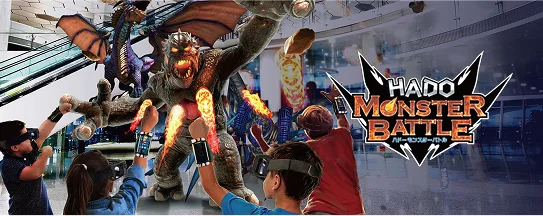 超・リアルモンスターを撃退する「HADO MONSTER BATTLE」