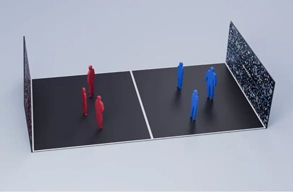 両サイド型コート