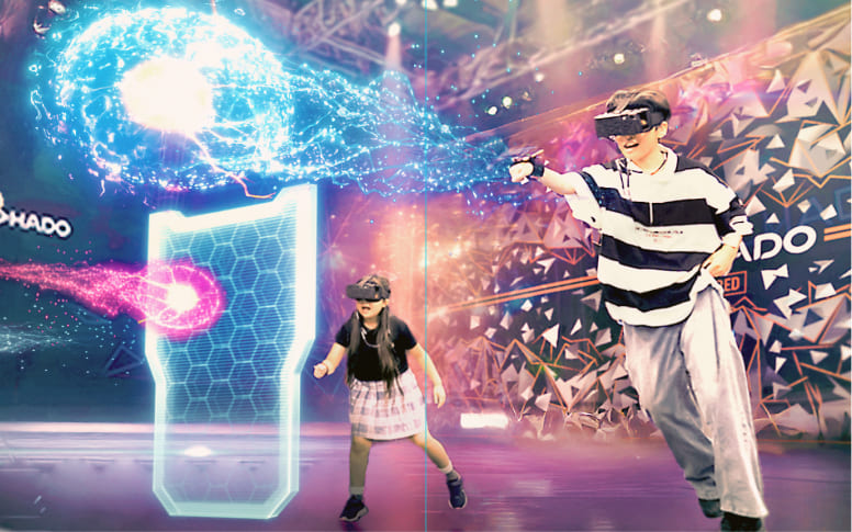 HADOをプレイしている様子