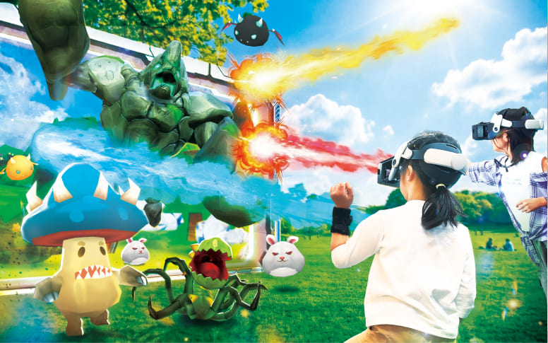 HADO SHOOT!をプレイしている様子