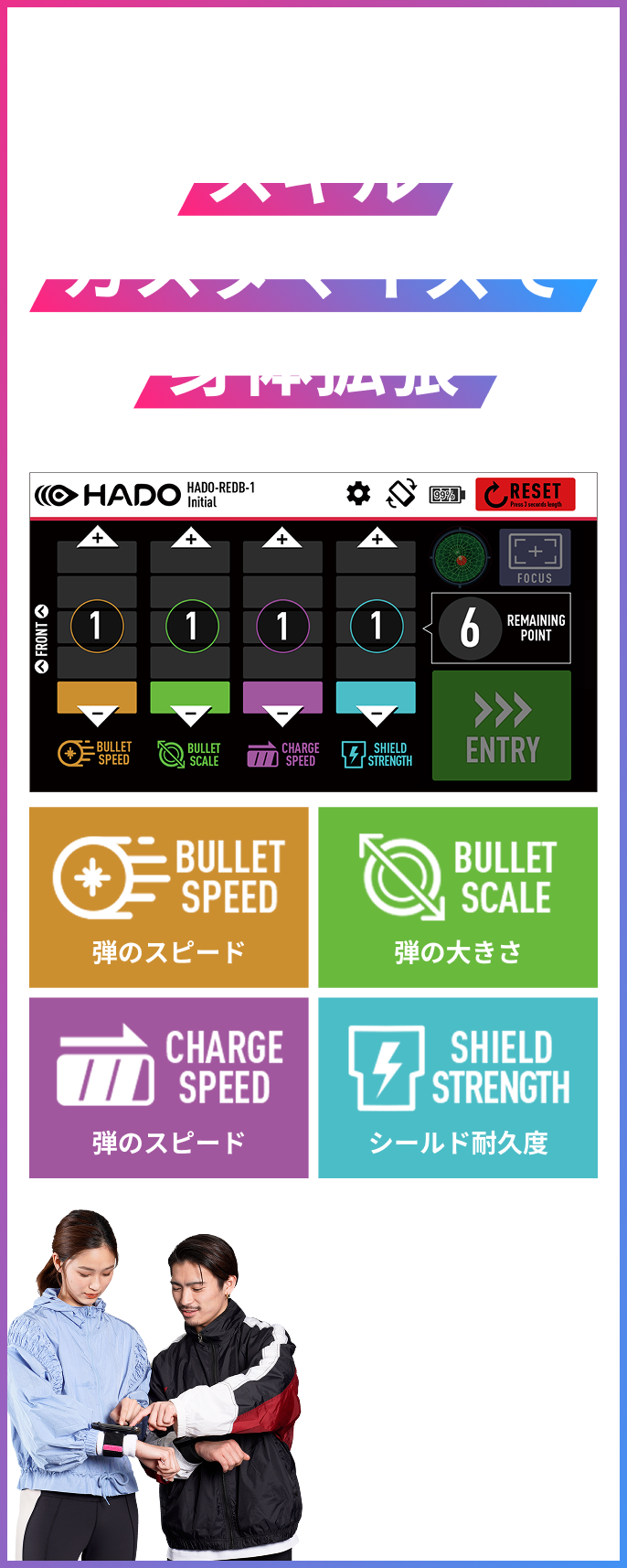 スキルカスタマイズで身体拡張